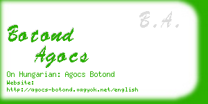 botond agocs business card